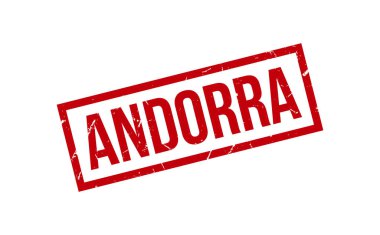 Andorra Lastik Damga Mühür Vektörü