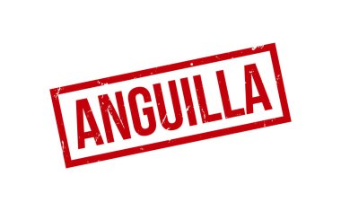 Anguilla Lastik Mühür Vektörü