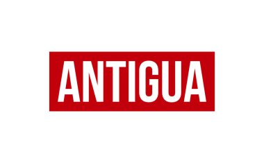 Antigua Lastik Damga Mühür Vektörü