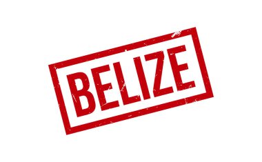 Belize Lastik Damga Mühürleme Vektörü