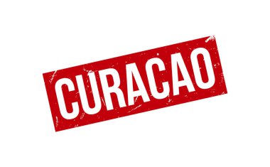 Curacao Lastik Damga Mühür Vektörü