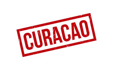 Curacao Lastik Damga Mühür Vektörü