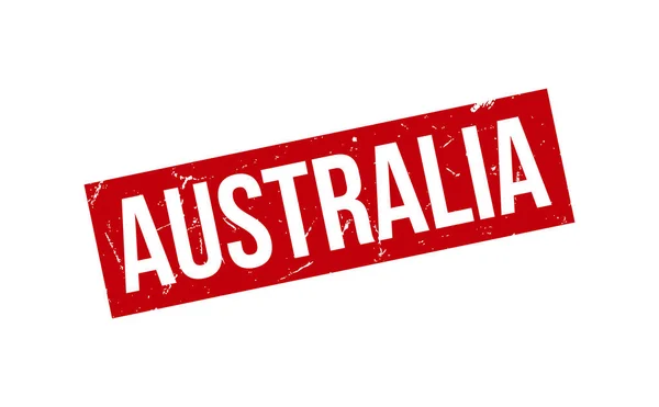 Αυστραλία Καουτσούκ Σφραγίδα Διάνυσμα Σφραγίδα — Διανυσματικό Αρχείο