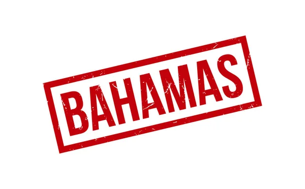 Μπαχάμες Καουτσούκ Σφραγίδα Διάνυσμα Σφραγίδα — Διανυσματικό Αρχείο