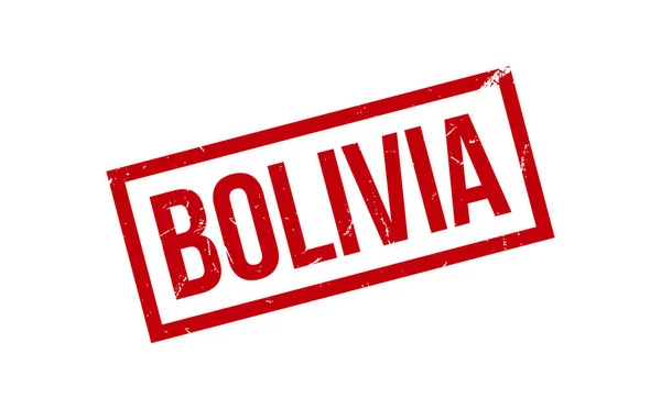 Bolívia Gumibélyegző Vektor — Stock Vector