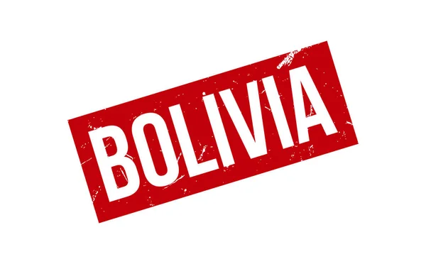 Bolívia Vetor Selo Borracha —  Vetores de Stock