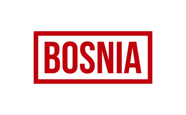 Bósnia Vetor Selo Borracha —  Vetores de Stock