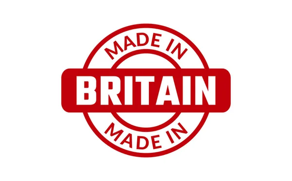 Made Britain Rubber Stamp — Stock Vector