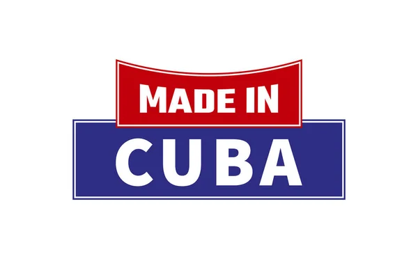 Küba Yapımı Mühür Vektörü — Stok Vektör