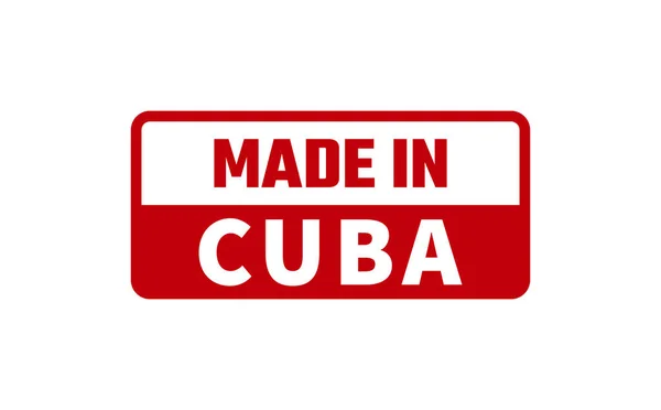 Vyrobeno Kubě Razítko — Stockový vektor