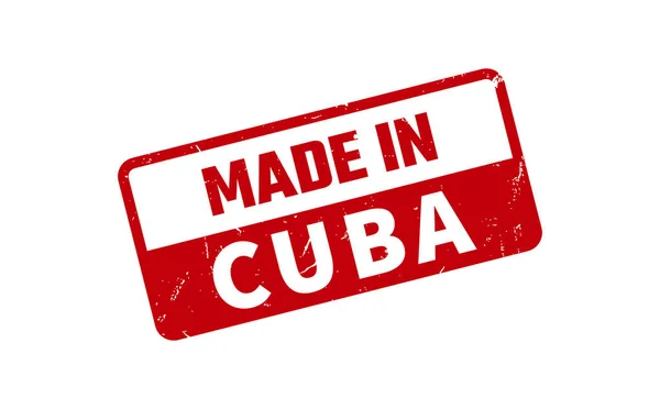 Στην Κούβα Από Καουτσούκ Σφραγίδα — Διανυσματικό Αρχείο