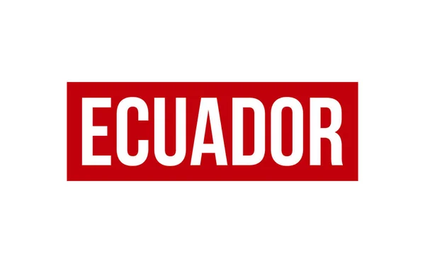 에콰도르 Rubber Stamp Seal Vector — 스톡 벡터
