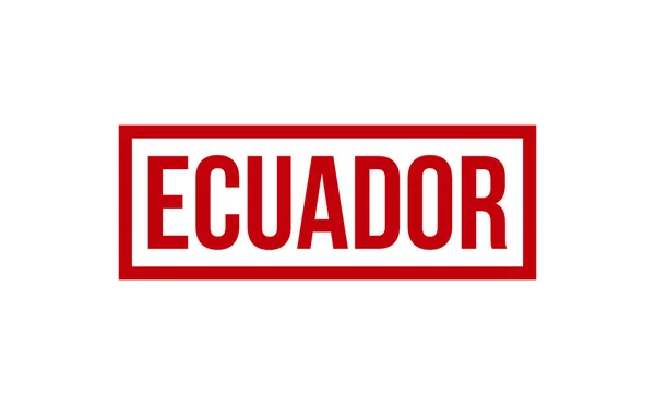 에콰도르 Rubber Stamp Seal Vector — 스톡 벡터
