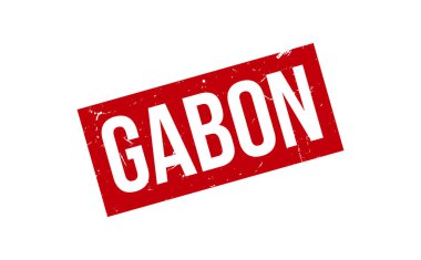 Gabon Lastik Mühür Vektörü