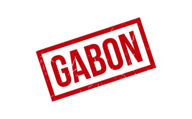Gabon Lastik Mühür Vektörü