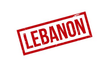Lübnan Lastik Damga Mühür Vektörü