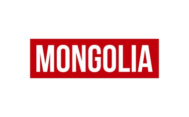 Moğolistan Kauçuk Damga Mührü Vektörü