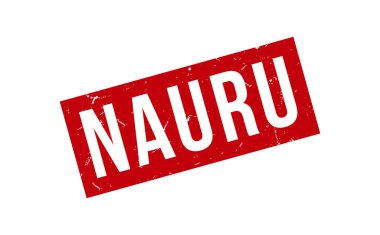 Nauru Lastik Mühür Vektörü