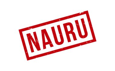 Nauru Lastik Mühür Vektörü