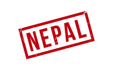 Nepal Lastik Damga Mühür Vektörü