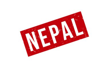 Nepal Lastik Damga Mühür Vektörü