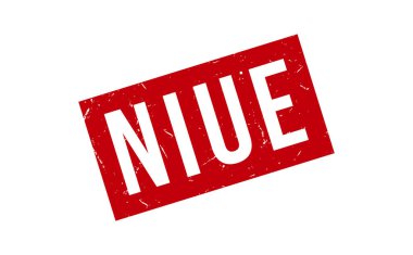 Niue Lastik Damga Mühür Vektörü