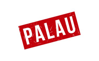 Palau Lastik Damga Mühür Vektörü
