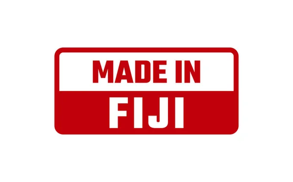 Gemaakt Fiji Rubber Stempel — Stockvector