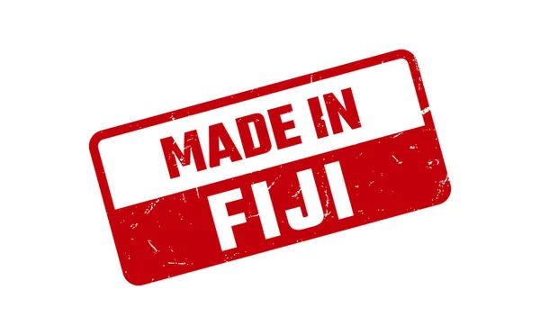 Gemaakt Fiji Rubber Stempel — Stockvector