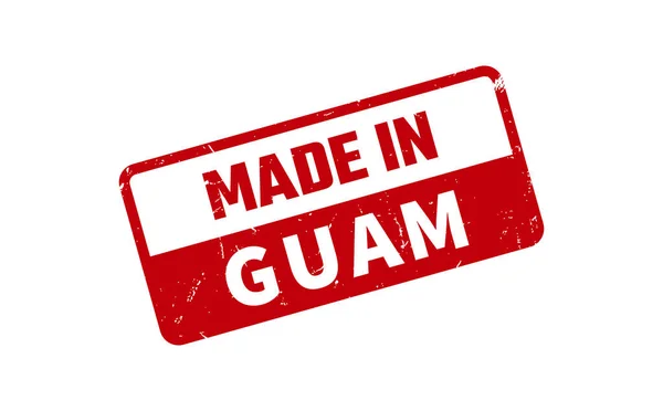 Gjort Guam Gummistämpel — Stock vektor