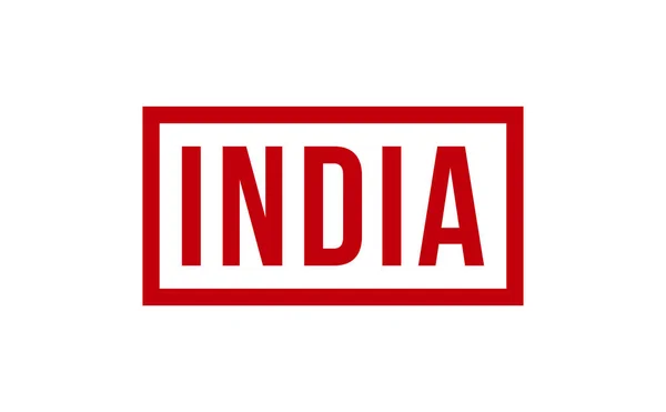 Ινδία Καουτσούκ Σφραγίδα Διάνυσμα Σφραγίδα — Διανυσματικό Αρχείο