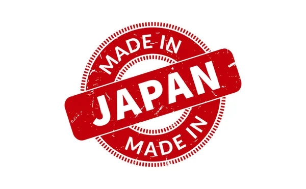 Gemaakt Japan Rubber Stempel — Stockvector