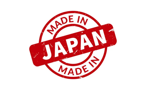 Κατασκευασμένο Στην Ιαπωνία Καουτσούκ Σφραγίδα — Διανυσματικό Αρχείο