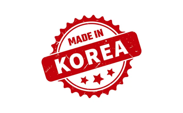 Hergestellt Korea Gummistempel — Stockvektor