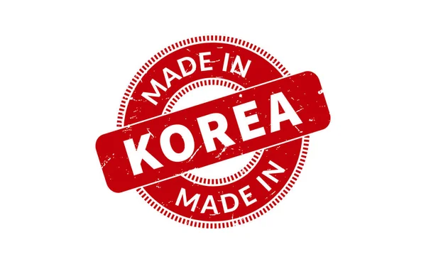 Hergestellt Korea Gummistempel — Stockvektor