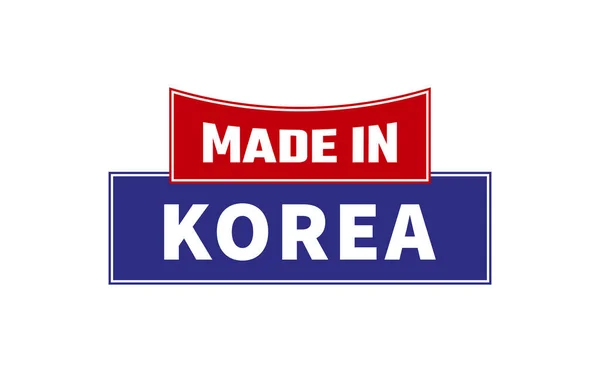 Feito Coréia Seal Vector — Vetor de Stock