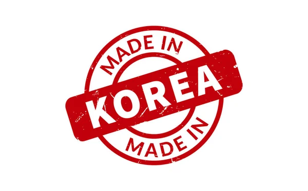 Made Korea Carimbo Borracha —  Vetores de Stock