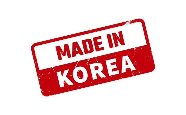 Made Korea Timbro Gomma — Vettoriale Stock