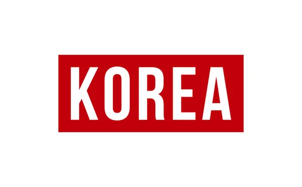 Korea Rubber Stamp Seal Vector — 스톡 벡터