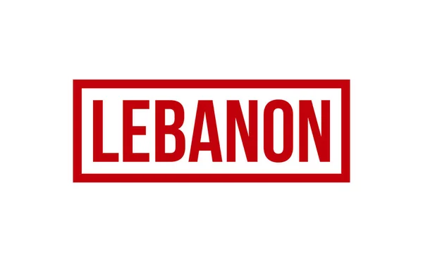 Libanoni Gumibélyegző Vektor — Stock Vector