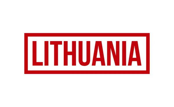 Vettore Della Guarnizione Del Timbro Gomma Lituania — Vettoriale Stock