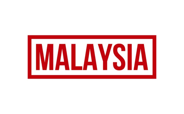 Malajsie Rubber Stamp Seal Vector — Stockový vektor