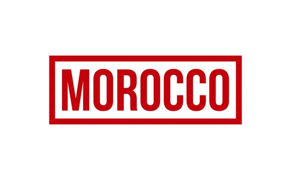 Marocco Timbro Gomma Sigillo Vettoriale — Vettoriale Stock