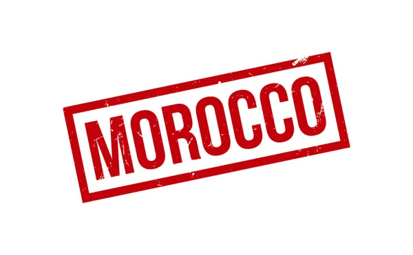 Marokko Rubber Stempel Seal Vector — Stockvektor