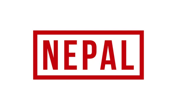 Nepal Gumowe Pieczęć Pieczęć Wektor — Wektor stockowy