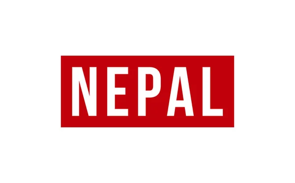 Vetor Selo Borracha Nepal — Vetor de Stock