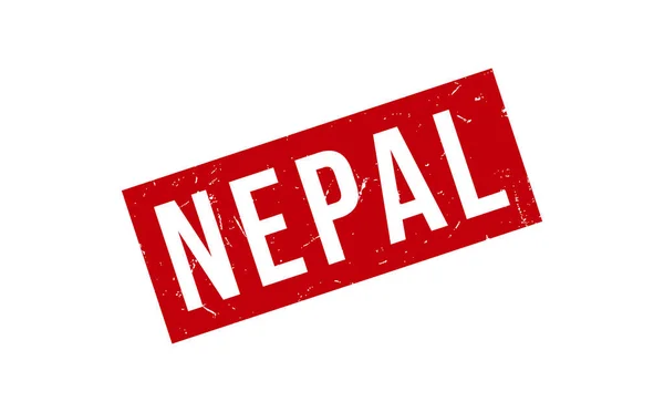 Νεπάλ Καουτσούκ Σφραγίδα Διάνυσμα Σφραγίδα — Διανυσματικό Αρχείο