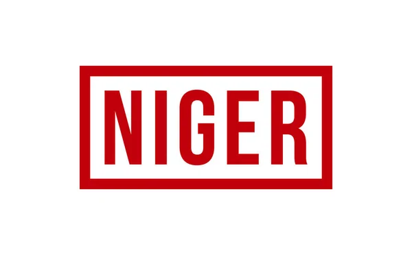 Niger Caoutchouc Timbre Seal Vecteur — Image vectorielle