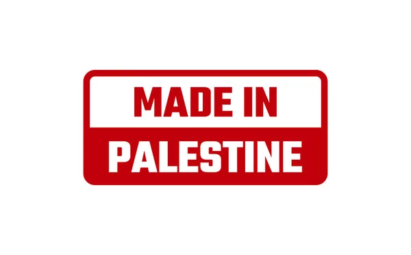 Feito Selo Borracha Palestina — Vetor de Stock