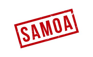 Samoa Lastik Damga Mühür Vektörü